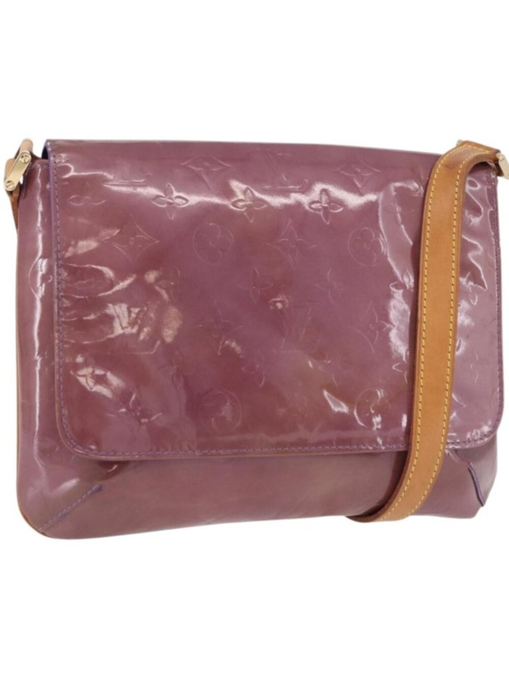 LOUIS VUITTON Monogram Vernis Thompson Street Bag Purple M91095